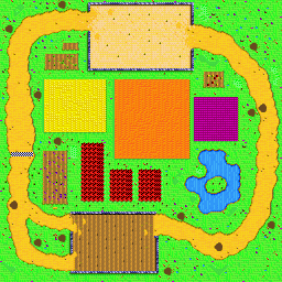 Thumbnail for a map of Farm 00 for the GBA game Diddy Kong Pilot.