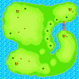 Thumbnail for a map of Lake 01 for the GBA game Diddy Kong Pilot.