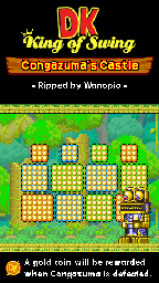 Thumbnail for a map of Jungle World Congazuma's Castle for the GBA game DK: King Of Swing.