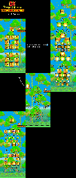 Thumbnail for a map of Jungle World Tropical Treetops for the GBA game DK: King Of Swing.