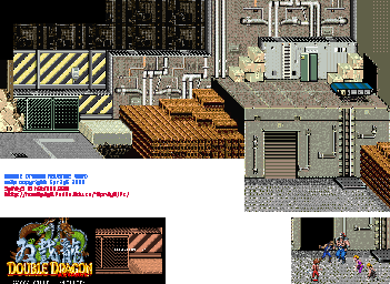 Thumbnail for a map of Mission 2: The Rundown Factory for the GBA game Double Dragon Advance.
