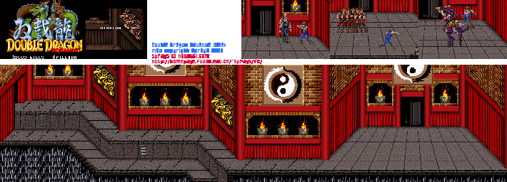 Thumbnail for a map of Mission 7: The Hidden Fortress for the GBA game Double Dragon Advance.