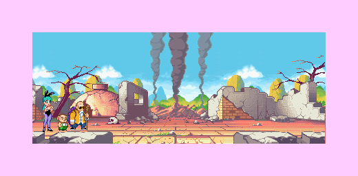 Thumbnail for a map of Fire Mountain for the GBA game Dragon Ball: Advanced Adventure.