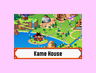 Thumbnail for a map of Kame House for the GBA game Dragon Ball: Advanced Adventure.