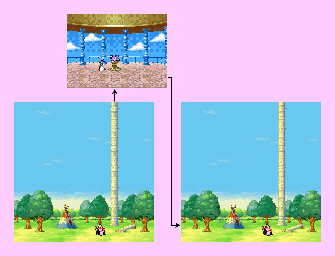 Thumbnail for a map of Land Of Korin for the GBA game Dragon Ball: Advanced Adventure.