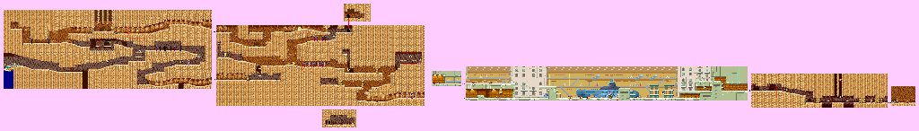 Thumbnail for a map of Underwater Cave for the GBA game Dragon Ball: Advanced Adventure.