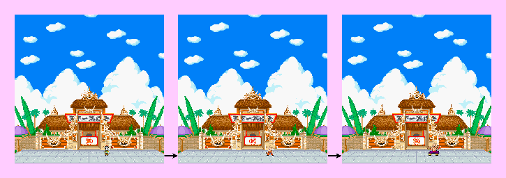 Thumbnail for a map of World Tournament Arena 22 for the GBA game Dragon Ball: Advanced Adventure.