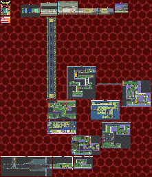 Thumbnail for a map of Area 1: Skullker Factory Area 1-1: Skullker Hideout for the GBA game Drill Dozer.