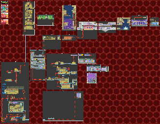 Thumbnail for a map of Area 2: Art Museum Area 2-2: Museum Vault for the GBA game Drill Dozer.