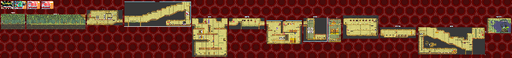 Thumbnail for a map of Area 3: Kuru Ruins Area 3-1: Kuru Ruins for the GBA game Drill Dozer.