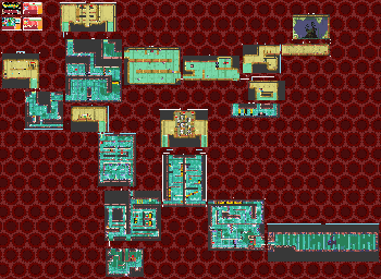 Thumbnail for a map of Area 3: Kuru Ruins Area 3-2: Sunken Ruins for the GBA game Drill Dozer.