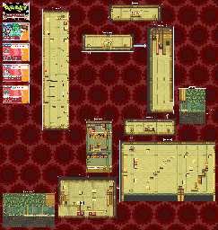 Thumbnail for a map of Area 3: Kuru Ruins Area 3 Secret Area: Forgotten Ruins for the GBA game Drill Dozer.