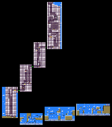 Thumbnail for a map of Area 4: Metal City Area 4 Secret Area: Metal City Highrise (Unmarked) for the GBA game Drill Dozer.