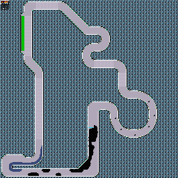 Thumbnail for a map of Knight Series Synobazz: Explosive Circuit for the GBA game F-Zero: Maximum Velocity.