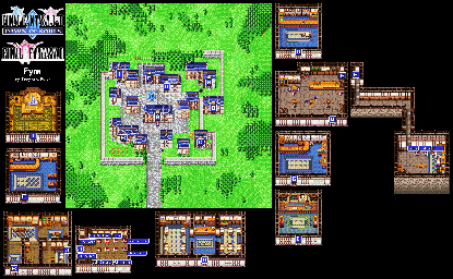Thumbnail for a map of Final Fantasy II Fynn for the GBA game Final Fantasy I & II: Dawn Of Souls.