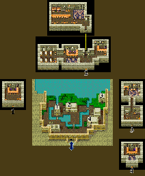 Thumbnail for a map of Kaipo, Oasis Of The Desert for the GBA game Final Fantasy IV Advance.
