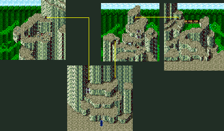 Thumbnail for a map of Mt. Hobs for the GBA game Final Fantasy IV Advance.