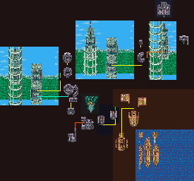 Thumbnail for a map of Barrier Tower & Xezat's Fleet for the GBA game Final Fantasy V Advance.