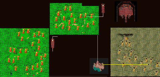 Thumbnail for a map of Great Forest Of Moore 2 for the GBA game Final Fantasy V Advance.