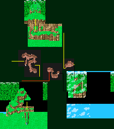 Thumbnail for a map of North Mountain for the GBA game Final Fantasy V Advance.
