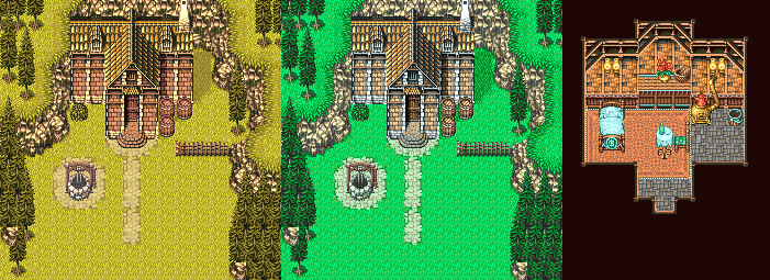 Thumbnail for a map of Crazy Old Man's House for the GBA game Final Fantasy VI Advance.