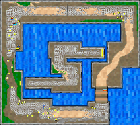 Thumbnail for a map of Amuse Area 1: Oedo Land for the GBA game Gadget Racers.