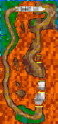 Thumbnail for a map of Amuse Area 4: Vulcan Lake for the GBA game Gadget Racers.