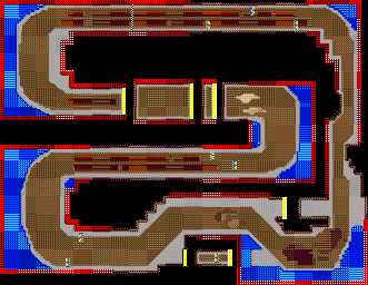 Thumbnail for a map of Amuse Area 5: Coal Mine 2 for the GBA game Gadget Racers.