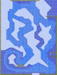 Thumbnail for a map of Aqua Area 7: North Blue for the GBA game Gadget Racers.