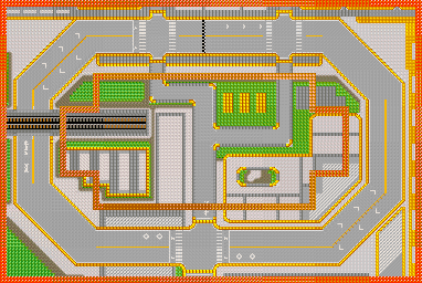 Thumbnail for a map of Circuit Area 1: Race City 1 for the GBA game Gadget Racers.