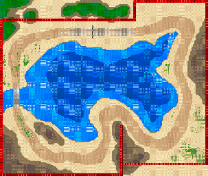 Thumbnail for a map of Nature Area 2: Inner Beach for the GBA game Gadget Racers.