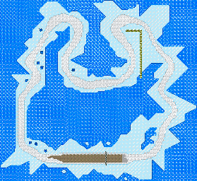 Thumbnail for a map of Nature Area 8: Ice Field for the GBA game Gadget Racers.