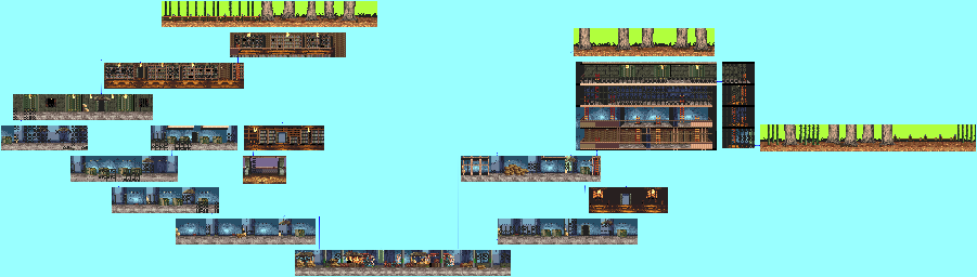 Thumbnail for a map of Stage 3: The Ancient Book for the GBA game Gekido Advance: Kintaro's Revenge.