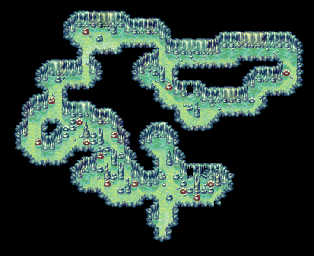 Thumbnail for a map of Kandorean Temple 1F for the GBA game Golden Sun: The Lost Age.
