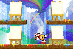 Thumbnail for a map of Level 2: Ice Cream Island Paint Roller for the GBA game Kirby: Nightmare In Dream Land.