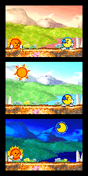 Thumbnail for a map of Level 3: Butter Building Mr. Shine & Mr. Bright for the GBA game Kirby: Nightmare In Dream Land.