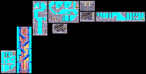 Thumbnail for a map of Level 3: Butter Building Stage 2 for the GBA game Kirby: Nightmare In Dream Land.