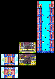 Thumbnail for a map of Level 3: Butter Building Stage 4 for the GBA game Kirby: Nightmare In Dream Land.