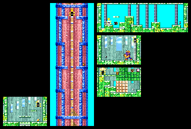 Thumbnail for a map of Level 3: Butter Building Stage 5 for the GBA game Kirby: Nightmare In Dream Land.