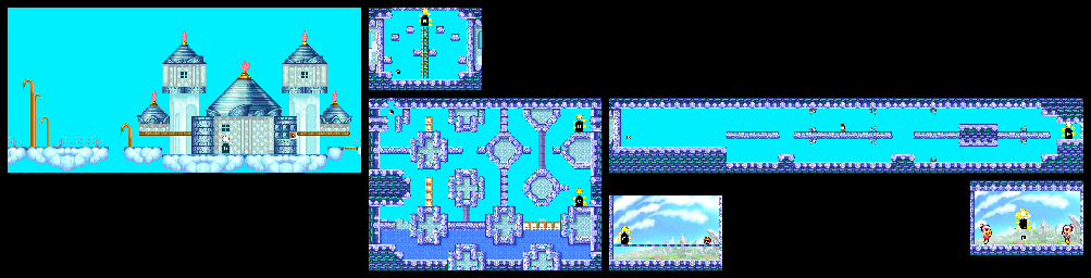 Thumbnail for a map of Level 4: Grape Garden Stage 2 for the GBA game Kirby: Nightmare In Dream Land.