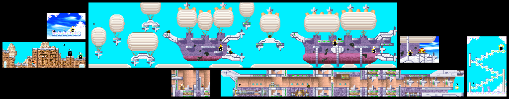 Thumbnail for a map of Level 4: Grape Garden Stage 3 for the GBA game Kirby: Nightmare In Dream Land.