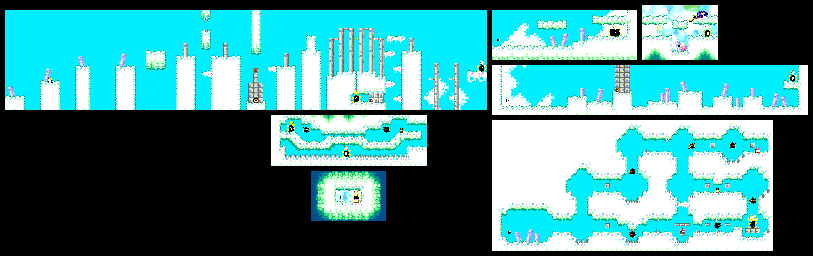 Thumbnail for a map of Level 4: Grape Garden Stage 5 for the GBA game Kirby: Nightmare In Dream Land.