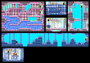 Thumbnail for a map of Level 4: Grape Garden Stage 6 for the GBA game Kirby: Nightmare In Dream Land.