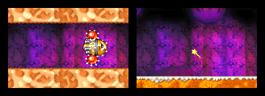 Thumbnail for a map of Level 5: Yogurt Yard Heavy Mole for the GBA game Kirby: Nightmare In Dream Land.