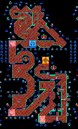Thumbnail for a map of Ghost Castle 2 for the GBA game Kuru Kuru Kururin.