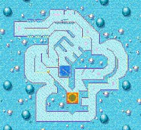 Thumbnail for a map of Ice Land 2 for the GBA game Kuru Kuru Kururin.