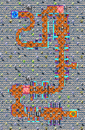Thumbnail for a map of Machine Land 3 for the GBA game Kuru Kuru Kururin.
