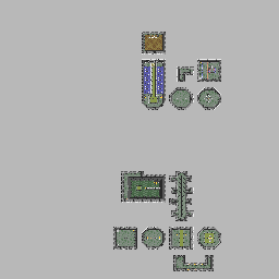 Thumbnail for a map of Dark Palace B1F for the GBA game The Legend Of Zelda: A Link To The Past / Four Swords.