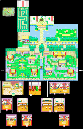 Thumbnail for a map of Beanbean Kingdom Beanbean Castle Town (2) for the GBA game Mario & Luigi: Superstar Saga.