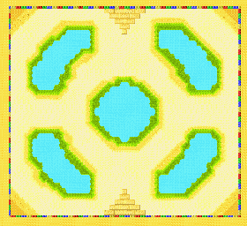 Thumbnail for a map of Battle Mode Battle Course 4 for the GBA game Mario Kart: Super Circuit.